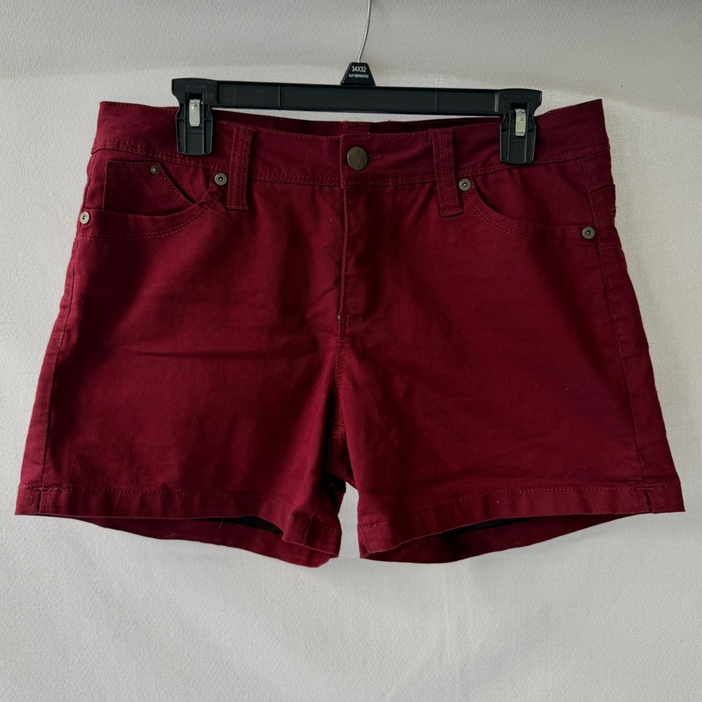 NWoT Royalty Shorts Maroon Burgundy Red 8